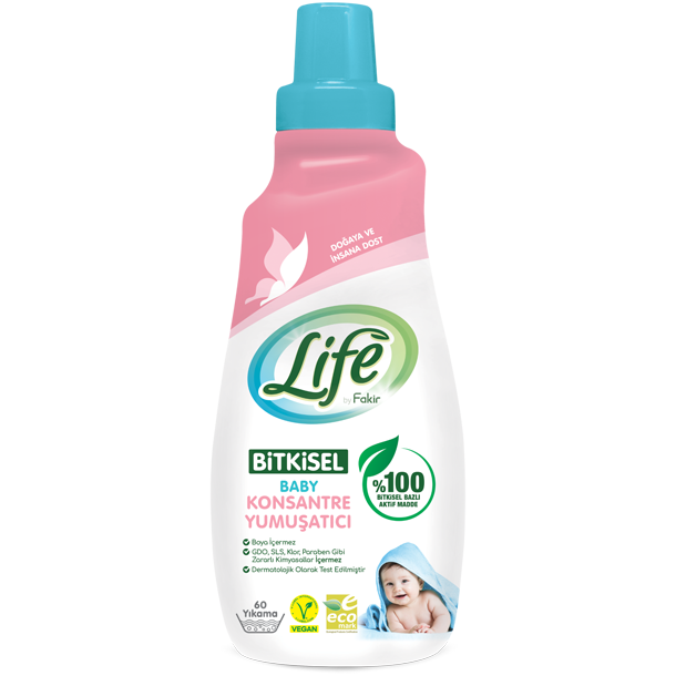 Life By Fakir %100 Bitkisel Bazlı Konsantre Bebek Çamaşır Yumuşatıcısı